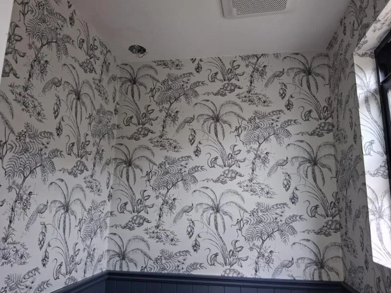 Hotel wallpaper installation Seattle commercial