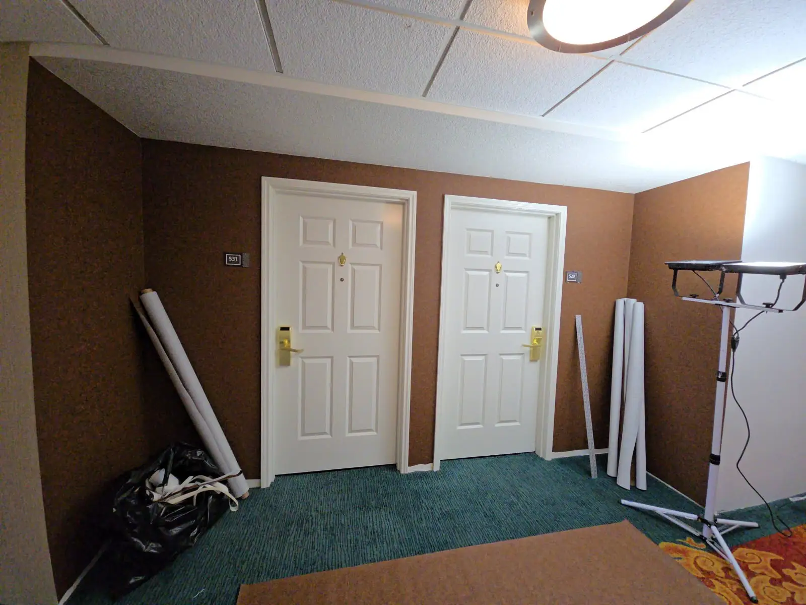 Commercial office wallpaper installation in Georgetown, Seattle